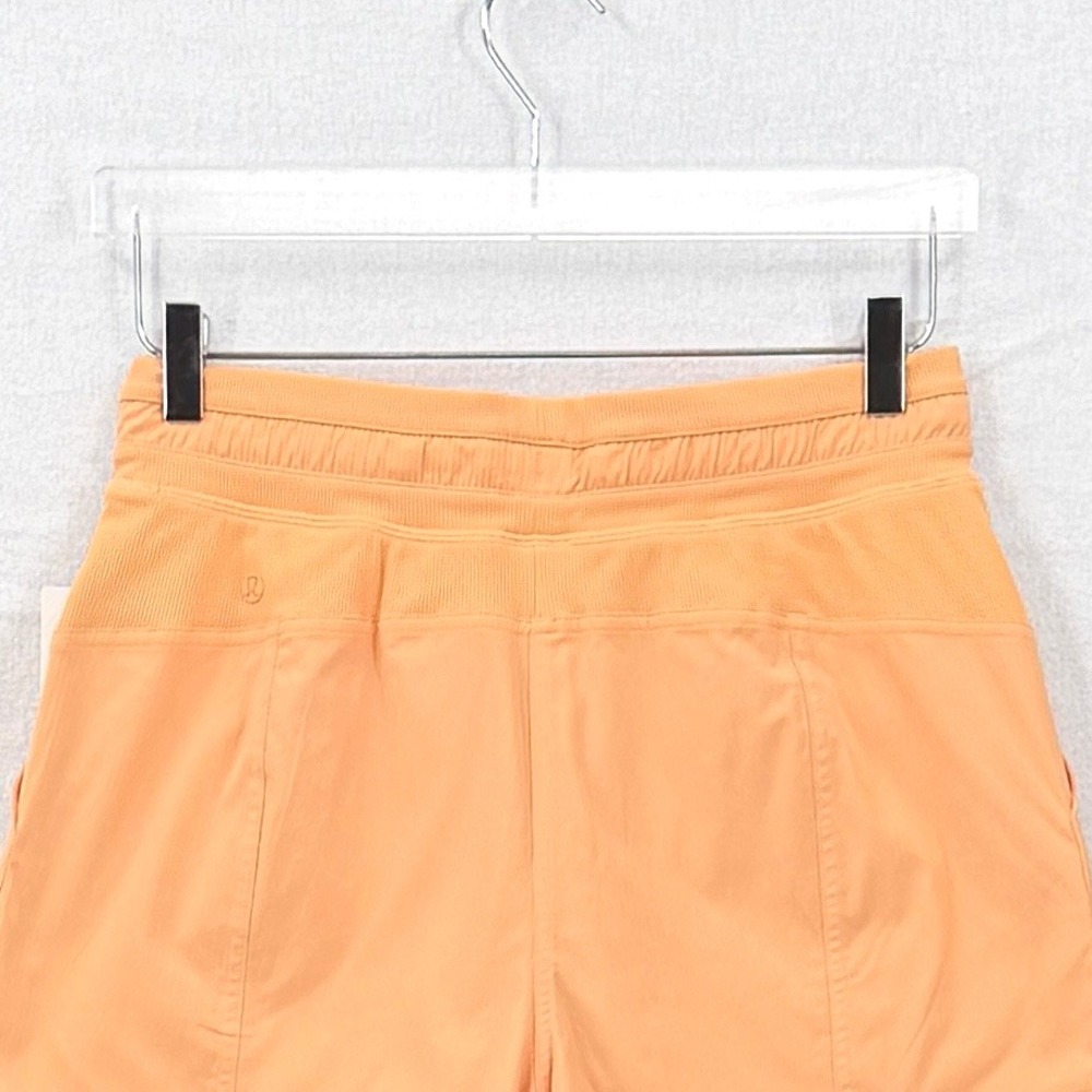 LULULEMON Dance Studio HR Short 3.5" Lined Women 6 Orange Athletic High Rise NEW - Picture 7 of 16